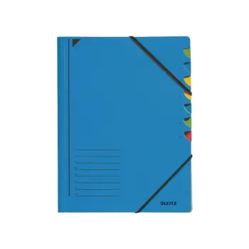 sorteermap leitz 3907 7vaks blauw