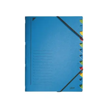 sorteermap leitz 3912 12vaks blauw