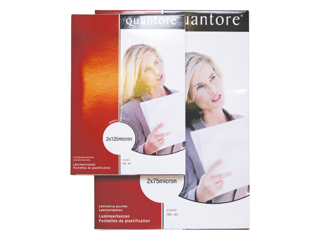 Lamineerhoes Quantore A4 2x75micron 100 stuks