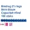 Bindrug 21ring blauw 8mm       (100)