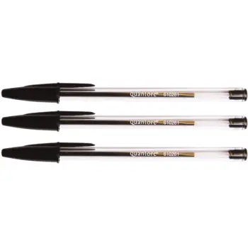 Balpen Quantore Stick zwart medium