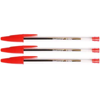 Balpen Quantore Stick rood medium