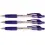 Balpen Quantore Grip drukknop blauw medium