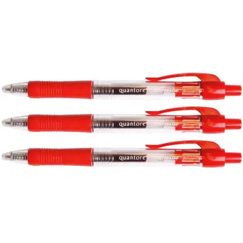 Gelschrijver Quantore grip drukknop 0.7mm