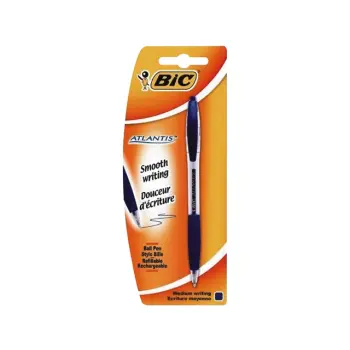 Balpen bic atlantis blauw