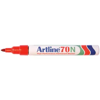 Viltstift artline 70 perm rond 1.5mm rood