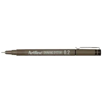 Fineliner artline 0.2mm zwart