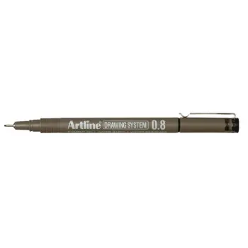 fineliner artline 0.8mm zwart