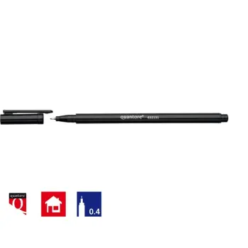 Fineliner Quantore zwart 0.4mm