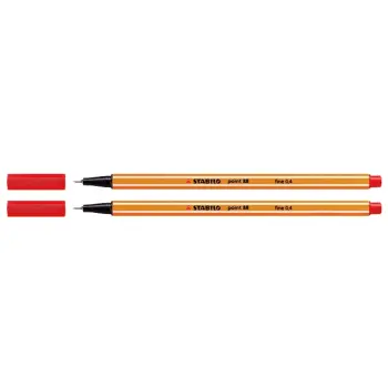 Fineliner stabilo point 88 rood