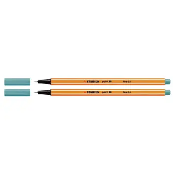 fineliner stabilo point 88 turquoise blauw