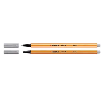 fineliner stabilo point 88 lichtgrijs