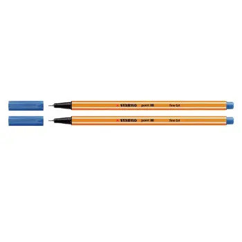 fineliner stabilo point 88 middelblauw