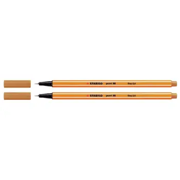fineliner stabilo point 88 apricot