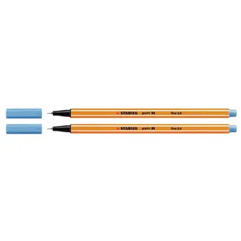 fineliner stabilo point 88 lichtblauw
