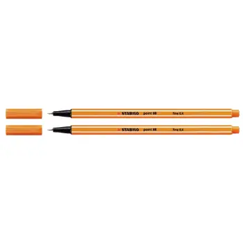 fineliner stabilo point 88 donkergeel