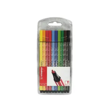 fineliner stabilo 68 plastic etui 10st ass