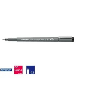 Fineliner pigment 308 0.5mm zwart