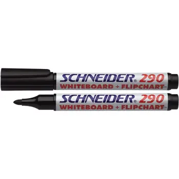 Viltstift 290 whiteboard rond zwart