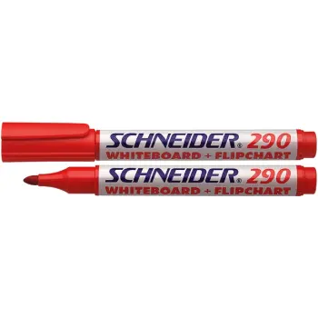 Viltstift 290 whiteboard rond rood