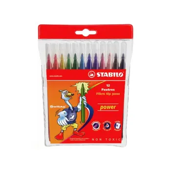 viltstift stabilo power 12st ass