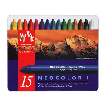 waskrijt caran d'ache neocolor i 15st ass