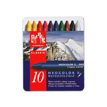 waskrijt caran d'ache neocolor ii 10st ass