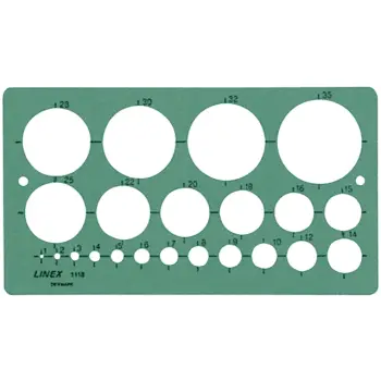 sjabloon linex 1118s cirkels met inktvoetjes