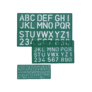 lettersjabloon linex 50mm hoofdl/letters/cijf