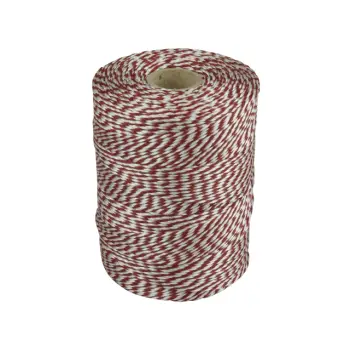 Touw Muller katoen 180 meter rood/wit