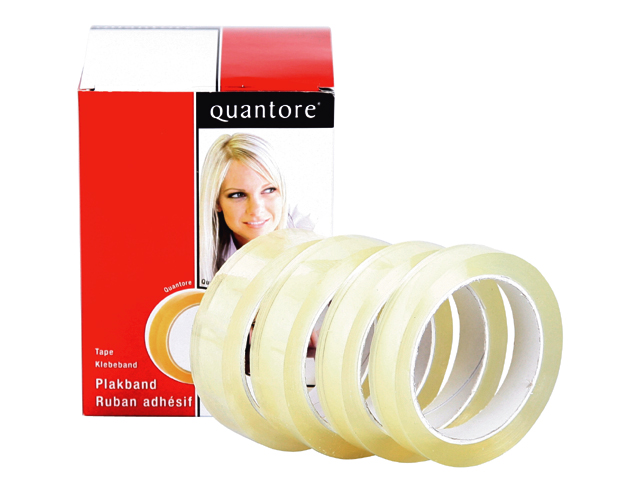 Plakband Quantore 15mmx66m transparant