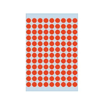 etiket herma 1842 rond 8mm 540st rood