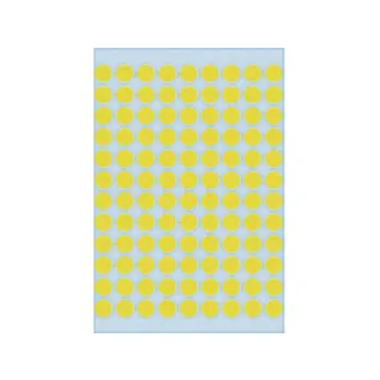 etiket herma 1841 rond 8mm 540st geel