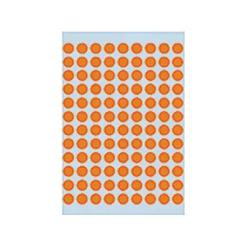 etiket herma 1844 rond 8mm 540st fluor oranje