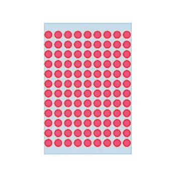 etiket herma 1846 rond 8mm 540st fluor rood