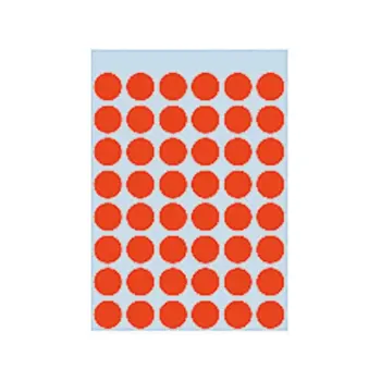 Etiket herma 1862 rond 12mm 240st rood