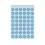 etiket herma 1863 rond 12mm 240st blauw