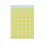 etiket herma 1861 rond 12mm 240st geel