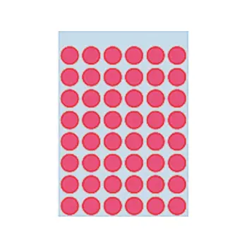 etiket herma 1866 rond 12mm 240st fluor rood