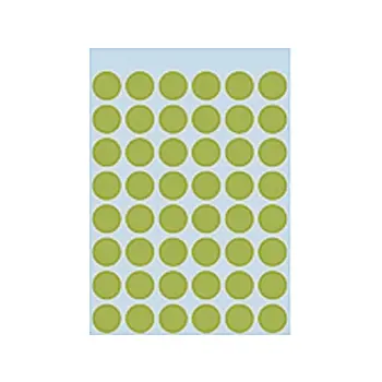 etiket herma 1868 rond 12mm 240st fluor groen