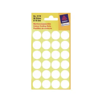 etiket avery zweck 3170 18mm 96st
