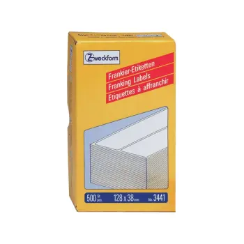 etiket avery zweck frankeer 3441 128x38mm