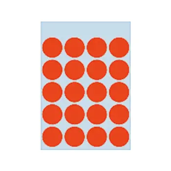 etiket herma 1872 rond 19mm 100st rood