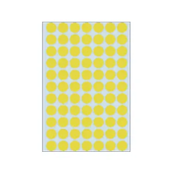 etiket herma 2231 rond 13mm geel 2464st
