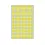 etiket herma 2231 rond 13mm geel 2464st