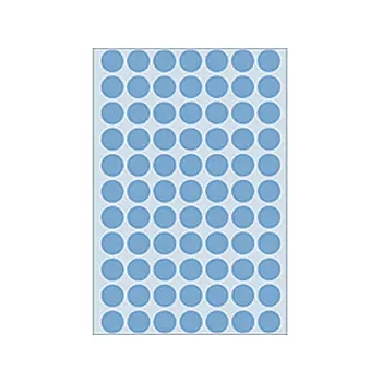etiket herma 2233 rond 13mm blauw 2464st