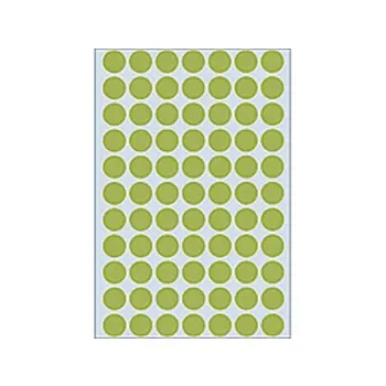 etiket herma 2235 rond 13mm groen 2464st