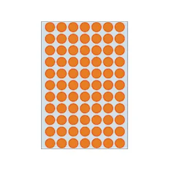 etiket herma 2234 rond 13mm fluor oranje