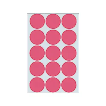 Etiket 2276 rond 32mm fluor rood