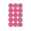 Etiket 2276 rond 32mm fluor    rood